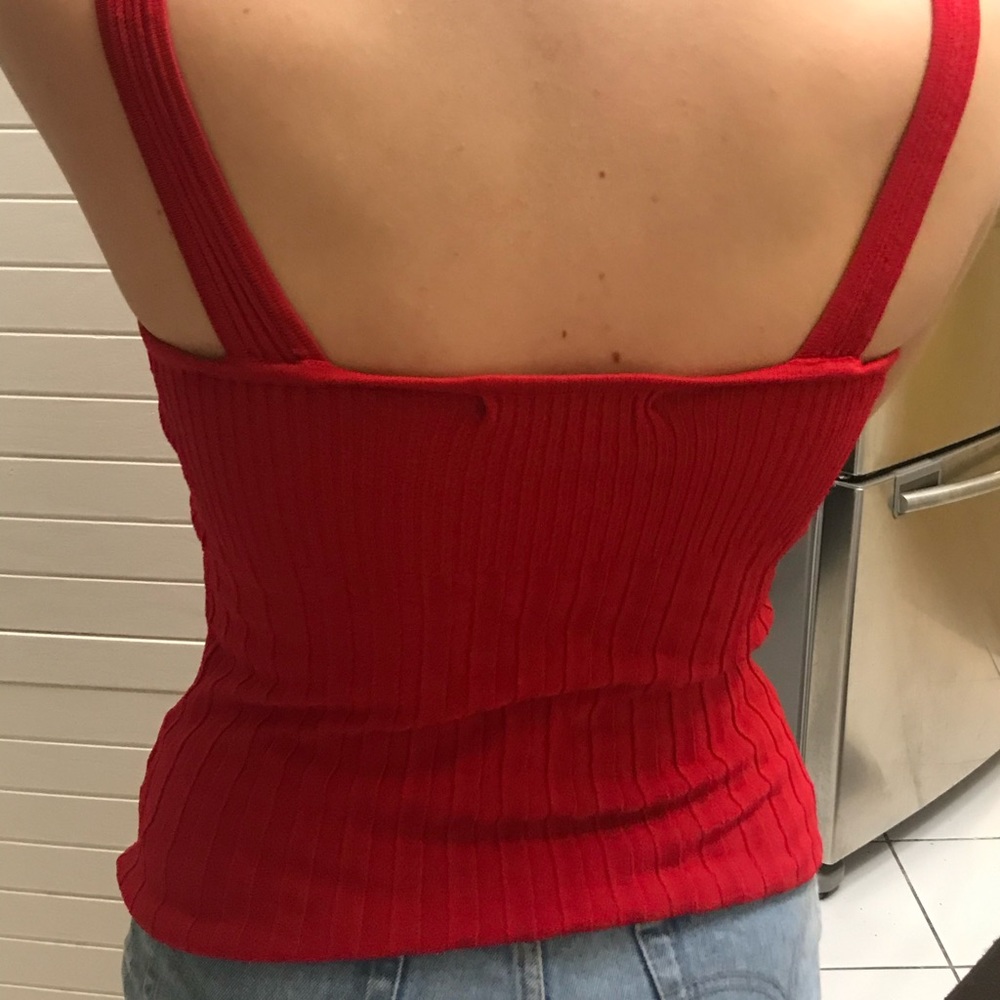 Red Carol Rose Slimming tank top